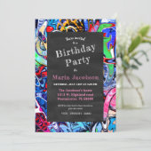 グラフィティ・シャルボードプリンセスパーティー 招待状 (スタンド正面)