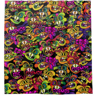 グラフィティ シャワーカーテン