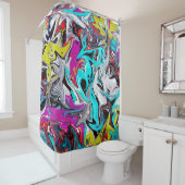 グラフィティ シャワーカーテン (インサイチュ)