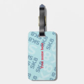 グラフィティ・スケートボード・キッド・バースデー・パーティー ラゲッジタグ (裏面縦)