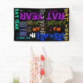 グラフィティ·スタイルを繰り返すラット·メタル2020 B 横断幕 (インサイチュ)