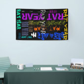 グラフィティ·スタイルを繰り返すラット·メタル2020 B 横断幕 (トレードショー)