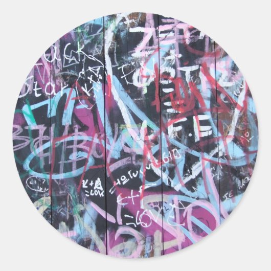 グラフィティ・ステッカー ラウンドシール (正面)