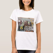 グラフィティ スペイン 女性用ベーシックTシャツ Tシャツ (正面)