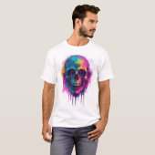 グラフィティ・ドクロ・反逆者 Tシャツ (正面フル)