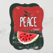 グラフィティ・ピース・スピリットに満ちたキュビズムのエレガンス 招待状 (正面/裏面)