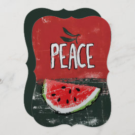 グラフィティ・ピース・スピリットに満ちたキュビズムのエレガンス 招待状