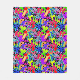 グラフィティ フリースブランケット