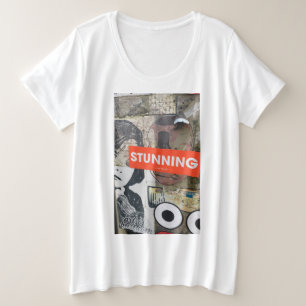 グラフィティ プラスサイズTシャツ