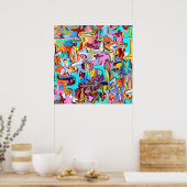 グラフィティ ポスター (キッチン)