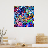 グラフィティ ポスター (キッチン)