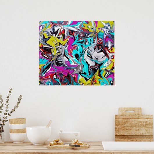 グラフィティ ポスター (キッチン)