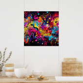 グラフィティ・ミュージカル・ノートのポスター ポスター (キッチン)