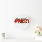 グラフィティ ラウンド壁時計 (ホーム)