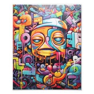 グラフィティ・ラブ – 壁の著述 フォトプリント           