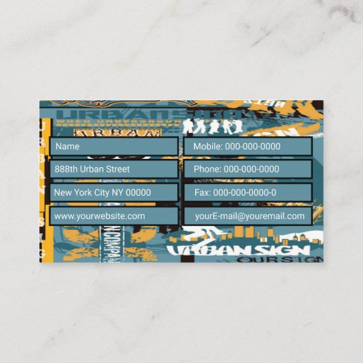 グラフィティ 名刺 (裏面)