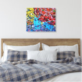グラフィティ | Zazzle_Growstore キャンバスプリント (インサイチュ (寝室))