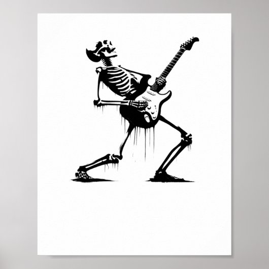 グラフィティSのスケルトンBeyond Guitaristからのリフ ポスター (正面)