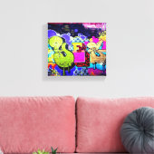 グラフィティYes キャンバスプリント (インサイチュ (リビング))