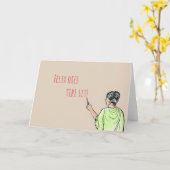 グラフィト誕生日 カード (黄色い花)