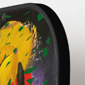 グラフィ熱狂するティポーラック見える緑 ピックルボールラケット (左詳細)