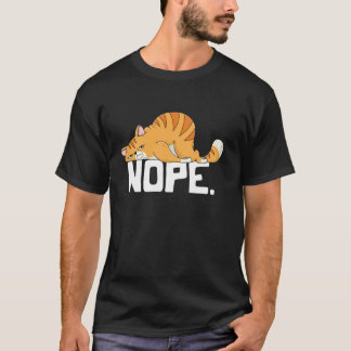 グラフェイノ Funny Nope ネコ 服 ギフト ユニセックス Tシャツ