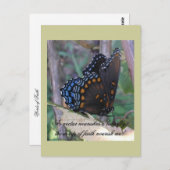 グラフェネ蝶と詩 ポストカード (正面/裏面)