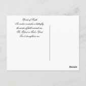 グラフェネ蝶と詩 ポストカード (裏面)