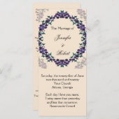 グラフェビンリース結婚式 プログラム (正面/裏面)