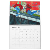 グラフカラフルィ絵画ティの通りアート2018 カレンダー (2月 2027)