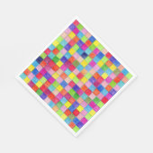 グラフカラフル紙の正方形で色付け スタンダードランチョンナプキン (角)