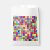 グラフカラフル紙正方形の幾何学的パターン フェイバーバッグ (正面)