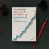 グラフクリスマスツリーのロゴのクリエイティブ 企業の シーズンカード