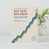 グラフクリスマスツリーのロゴのクリエイティブ 企業の シーズンカード (スタンド正面)