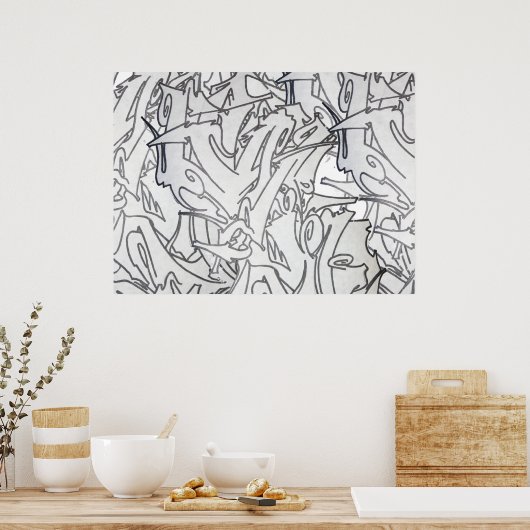 グラフタット ポスター (キッチン)