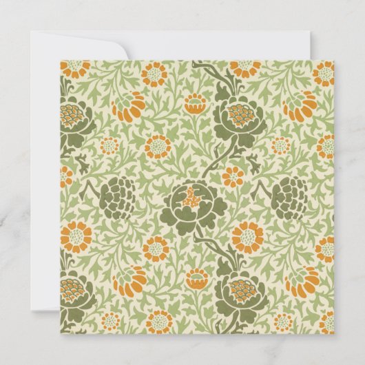 グラフトンパターン（William Morris著） カード (正面)