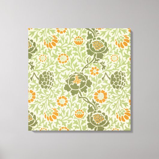 グラフトンパターン（William Morris著） キャンバスプリント (正面)