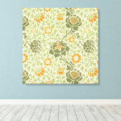 グラフトンパターン（William Morris著） キャンバスプリント (インサイチュ (ウッドフロア))