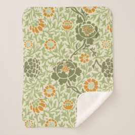 グラフトンパターン（William Morris著） シェルパブランケット