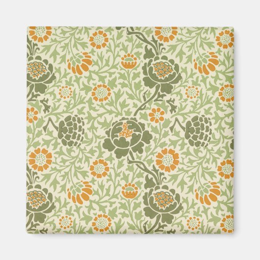 グラフトンパターン(William Morris著) マグネット (正面)