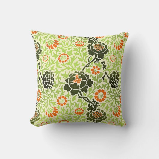 グラフトン・ウィリアム・モリスヴィンテージデザイン クッション (正面)
