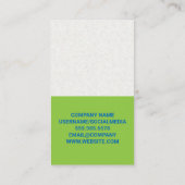 グラフ付きコンピューター |情報アナリスト 名刺 (裏面)