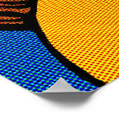 グラフ前のグポップ・アートのリル ポスター (角)