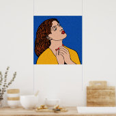 グラフ前のグポップ・アートのリル ポスター (キッチン)