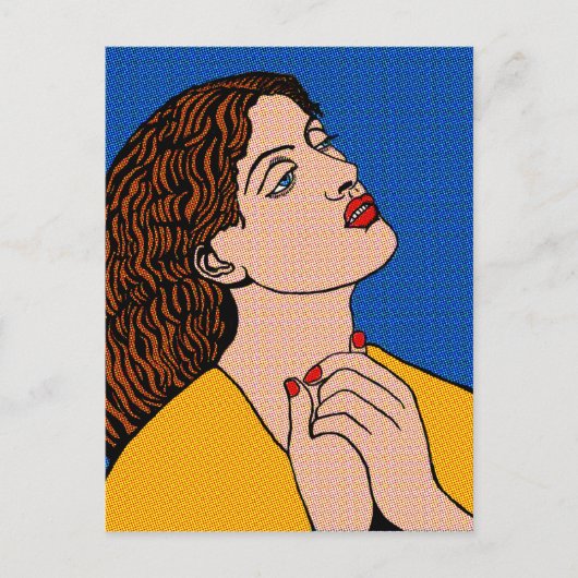 グラフ前のグポップ・アートのリル ポストカード (正面)