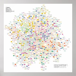 グラフ化されたすべての物理実験の頭字語 ポスター