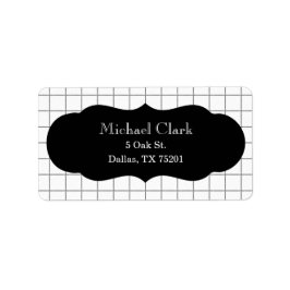 グラフ紙のカスタマイズ可能住所 シール