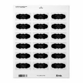 グラフ紙のカスタマイズ可能住所 シール (フルシート)