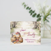 グラフ素朴ィネインスパイアワイナリー結婚の感謝 ポストカード (スタンド正面)