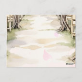 グラフ素朴ィネインスパイアワイナリー結婚の感謝 ポストカード (裏面)